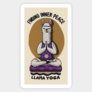 llama yoga lover Sticker